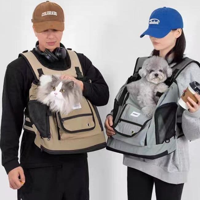 犬キャリーバッグ 小型犬用前抱き胸掛け式ペットキャリーバッグ