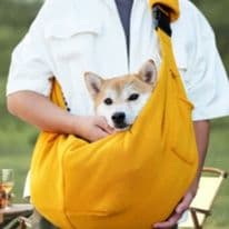 犬キャリーバッグ 肩掛け楽々リバーシブル犬用スリングバッグ