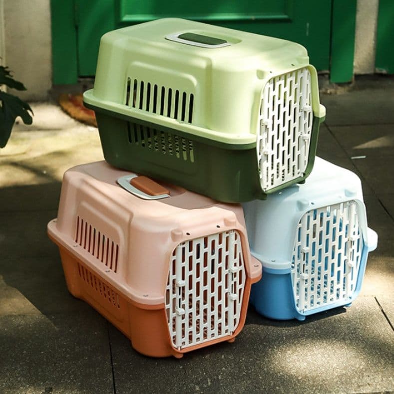 犬キャリーバッグ 通気性抜群ハードタイプペット移動用キャリー