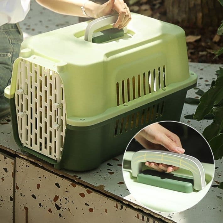 犬キャリーバッグ 通気性抜群ハードタイプペット移動用キャリー