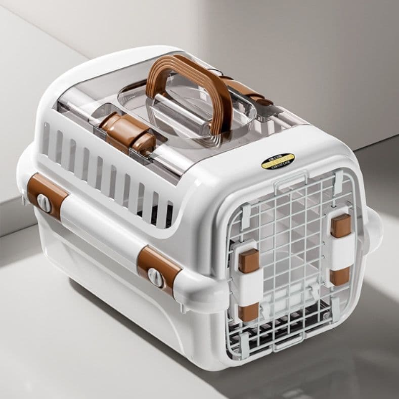 犬キャリーバッグ 広々空間設計ハードキャリーバッグ天窓付き