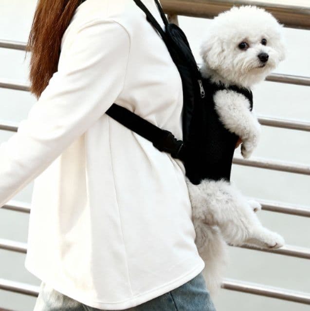犬キャリーバッグ 両手が自由になる通気性抜群リュック型ペット抱っこ紐