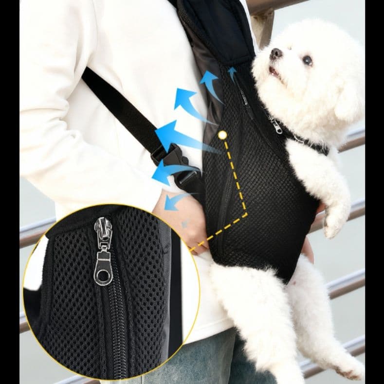 犬キャリーバッグ 両手が自由になる通気性抜群リュック型ペット抱っこ紐