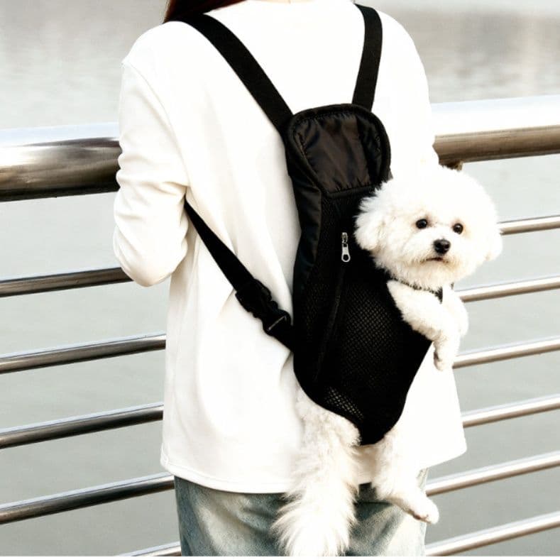 犬キャリーバッグ 両手が自由になる通気性抜群リュック型ペット抱っこ紐