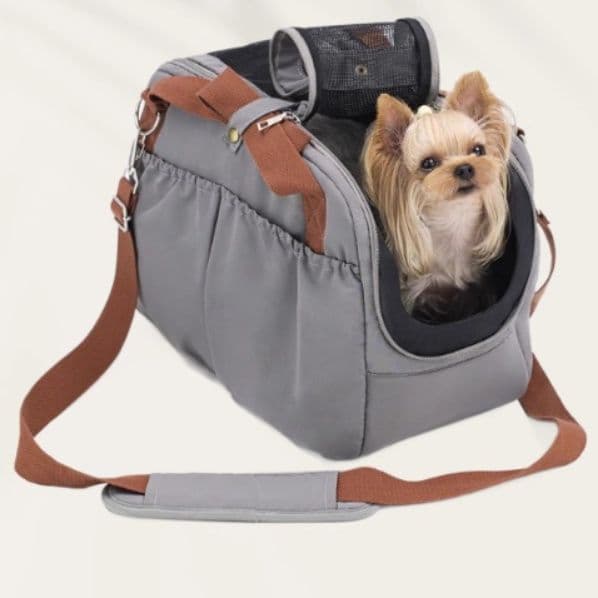 犬キャリーバッグ 小窓付き肩掛け犬用キャリーバッグ
