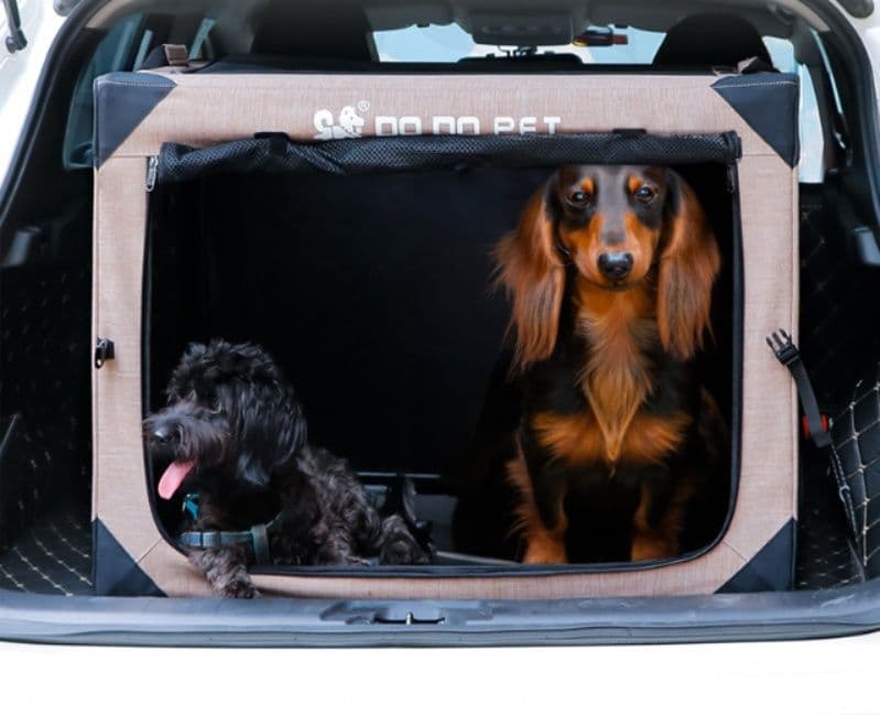 犬キャリーバッグ 折りたたみ式車載用キャリーバッグメッシュ窓付き