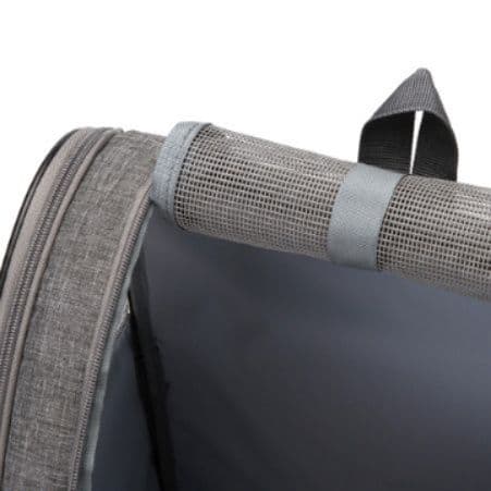 犬キャリーバッグ 通気性抜群メッシュ窓付き小型犬用ペットバッグ