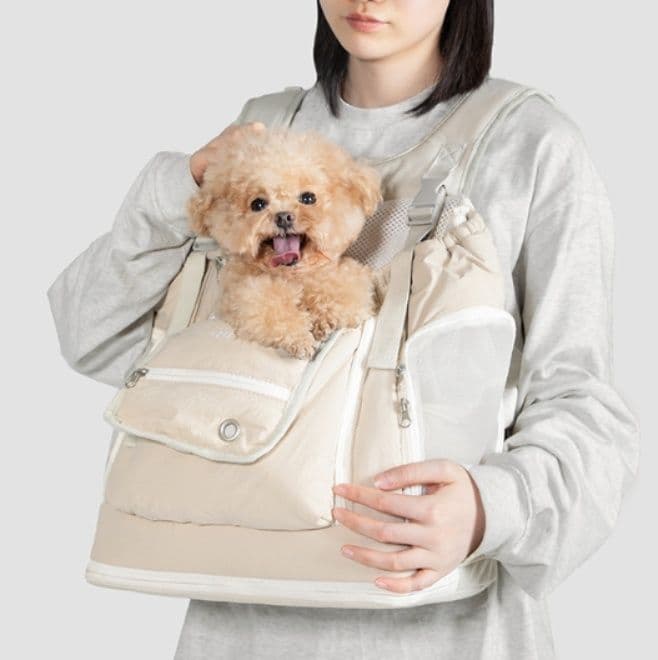 犬キャリーバッグ 両手解放型前抱き式犬用キャリーバッグ