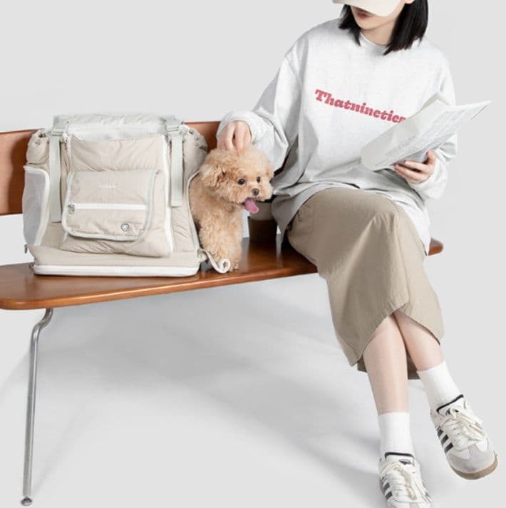 犬キャリーバッグ 両手解放型前抱き式犬用キャリーバッグ