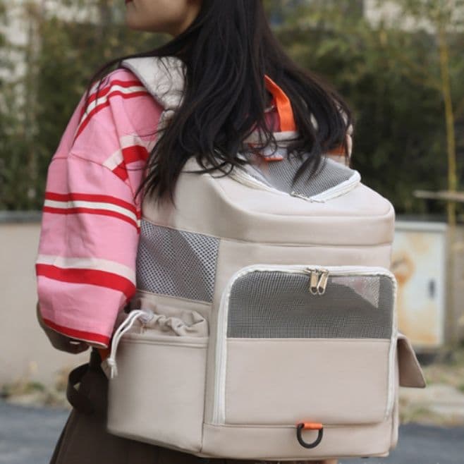 犬キャリーバッグ 多機能通気性抜群愛犬用お出かけリュック