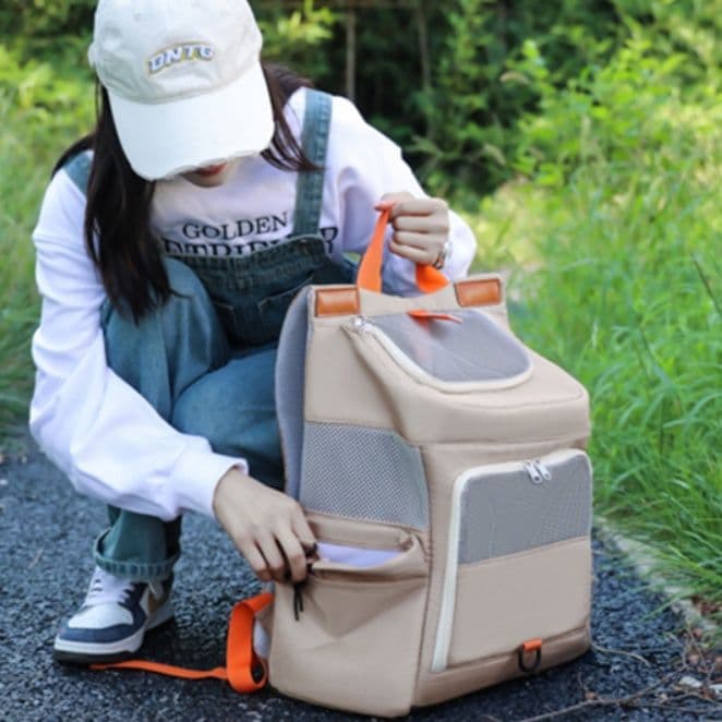 犬キャリーバッグ 多機能通気性抜群愛犬用お出かけリュック