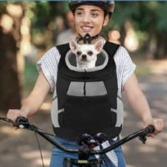 犬キャリーバッグ 反射板付き通気性抜群前向き抱っこ犬用リュック