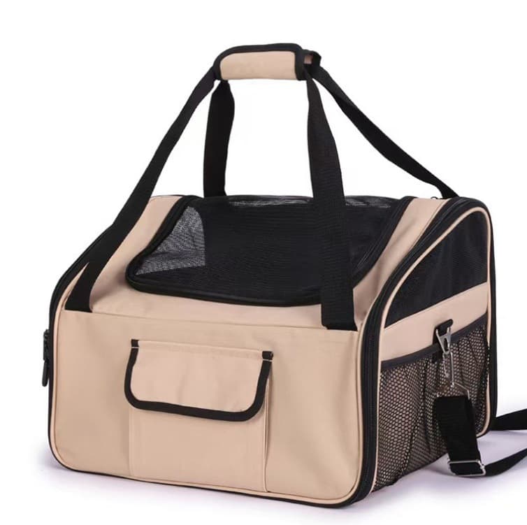 犬キャリーバッグ 通気性抜群メッシュ窓付き小型犬用ソフトキャリーバッグ