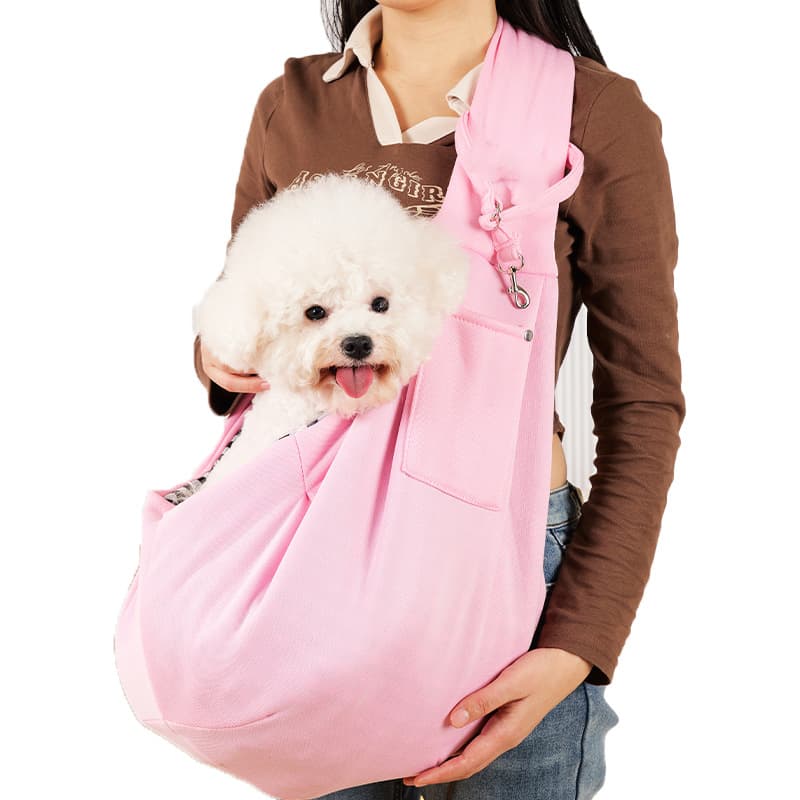 犬キャリーバッグ 小型犬用斜め掛け抱っこスリングバッグ