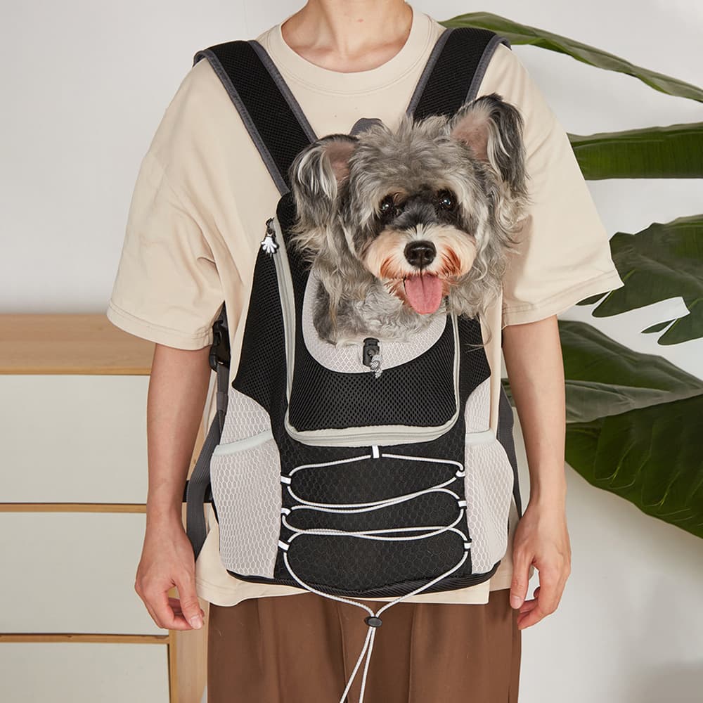 犬キャリーバッグ 前抱き対応通気性抜群メッシュ素材犬用背負いリュック