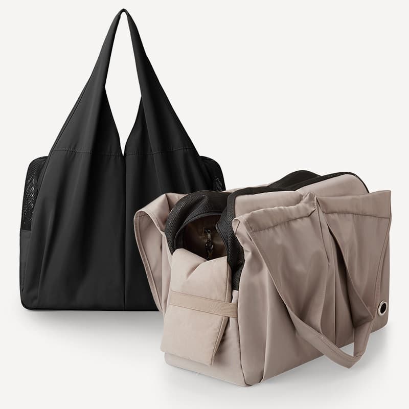 犬キャリーバッグ トートバッグ型犬用斜め掛けキャリー