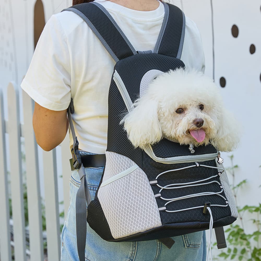 犬キャリーバッグ 前抱き対応通気性抜群メッシュ素材犬用背負いリュック