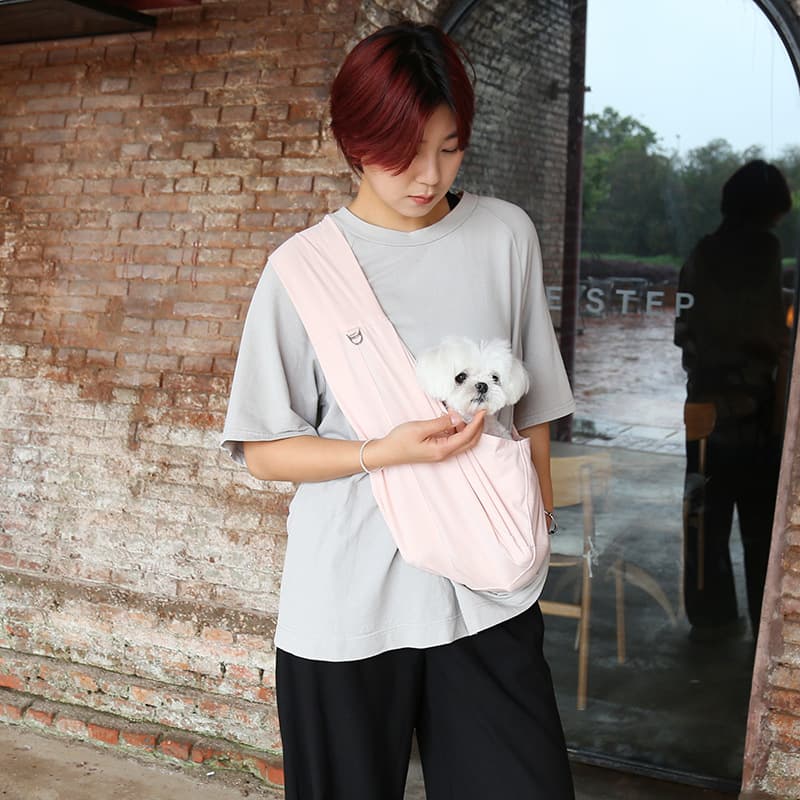 犬キャリーバッグ 小型犬用抱っこ紐スリングバッグ軽量タイプ