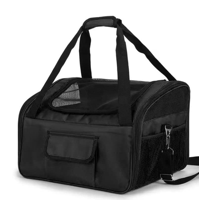 犬キャリーバッグ 通気性抜群メッシュ窓付き小型犬用ソフトキャリーバッグ