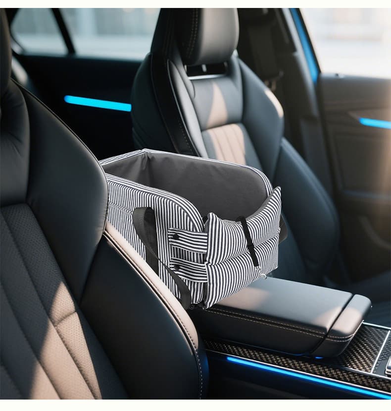 犬キャリーバッグ ストライプ柄おしゃれ肩掛け小型犬用キャリーバッグ