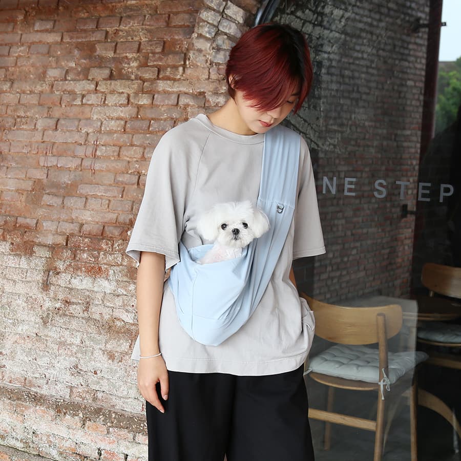 犬キャリーバッグ 小型犬用抱っこ紐スリングバッグ軽量タイプ