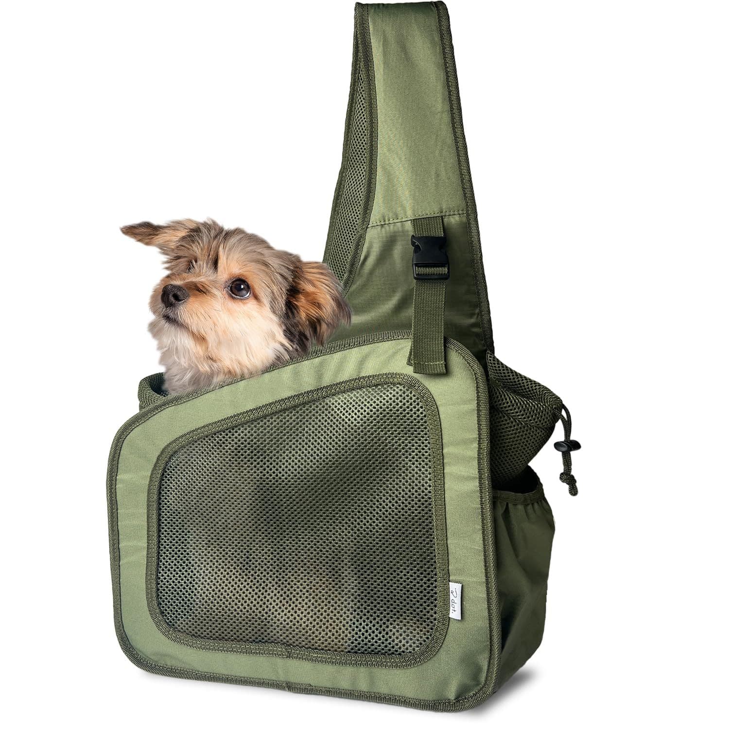 犬キャリーバッグ 小型犬用斜め掛けメッシュ通気性抜群ショルダーバッグ