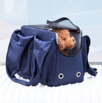 犬キャリーバッグ 軽量肩掛けトートスタイル犬用お出かけバッグ